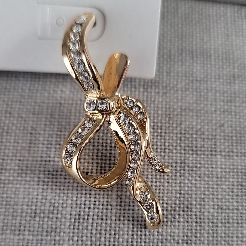 SugarFix By Baublebar Gold Bow Earrings - Picture 3 of 5